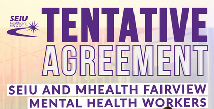 SEIU & MHealth Mental Health Workers Reach Tentative Agreement