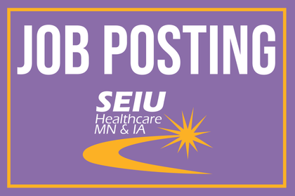 Job Posting: Internal Organizer – Member Action Center