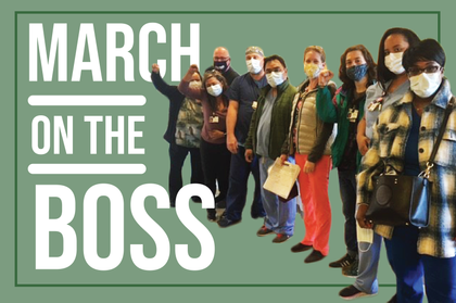 Methodist Hospital Workers March on the Boss!